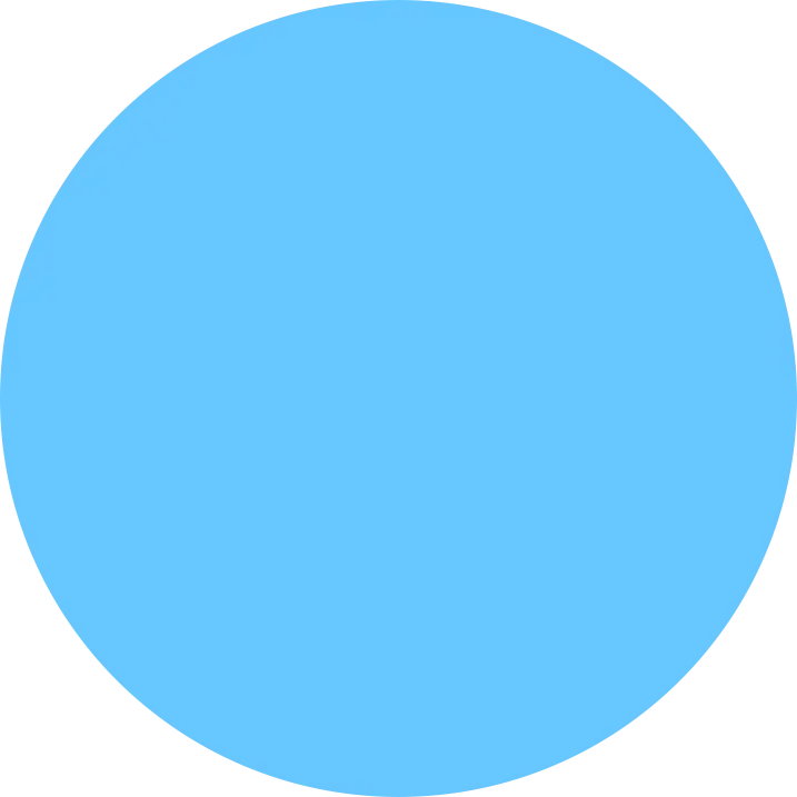 Blue circle.
